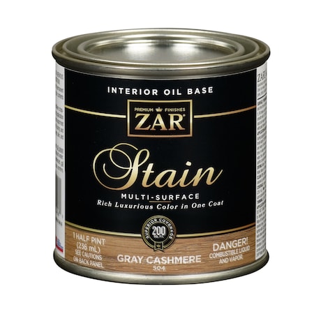 Zar ZAR Semi-Transparent Gray Cashmere Oil-Based Polyurethane Wood Stain 1/2 pt 50406